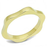TK3033 - IP Gold(Ion Plating) Stainless Steel Ring with No Stone - Alamode - Flyclothing LLC