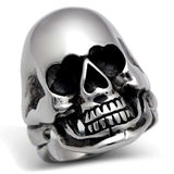 TK305 - High polished (no plating) Stainless Steel Ring with No Stone - Alamode - Flyclothing LLC