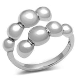 TK3089 - High polished (no plating) Stainless Steel Ring with No Stone - Alamode - Flyclothing LLC
