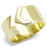 TK3120 - IP Gold(Ion Plating) Stainless Steel Ring with No Stone - Alamode - Flyclothing LLC