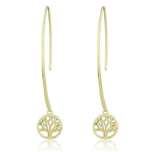 TK3149 - IP Gold(Ion Plating) Stainless Steel Earrings with No Stone - Alamode - Flyclothing LLC