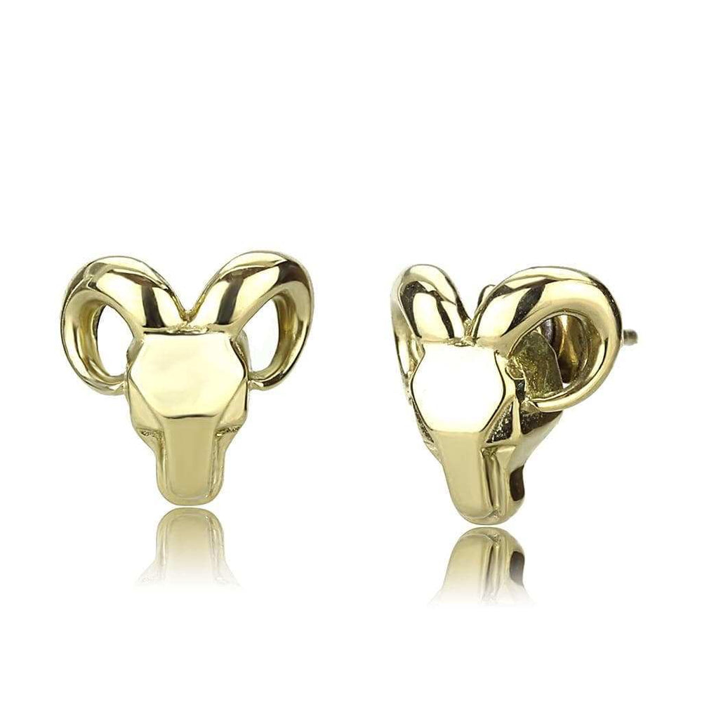 TK3289 - IP Gold(Ion Plating) Stainless Steel Earrings with No Stone - Alamode - Flyclothing LLC