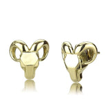 TK3289 - IP Gold(Ion Plating) Stainless Steel Earrings with No Stone - Alamode - Flyclothing LLC