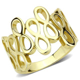 TK3569 - IP Gold(Ion Plating) Stainless Steel Ring with No Stone - Alamode - Flyclothing LLC