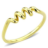 TK3626 - IP Gold(Ion Plating) Stainless Steel Ring with No Stone - Alamode - Flyclothing LLC
