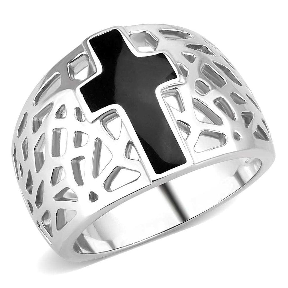 TK3720 - High polished (no plating) Stainless Steel Ring with No Stone - Alamode - Flyclothing LLC