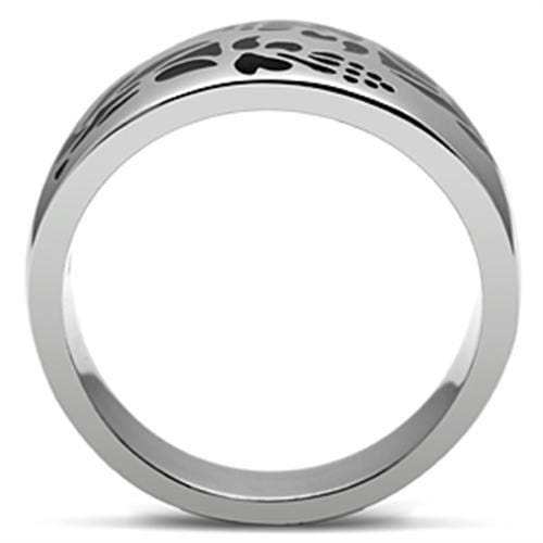 TK382 - High polished (no plating) Stainless Steel Ring with No Stone - Alamode - Flyclothing LLC