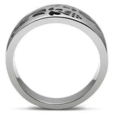 TK382 - High polished (no plating) Stainless Steel Ring with No Stone - Alamode - Flyclothing LLC