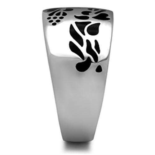 TK382 - High polished (no plating) Stainless Steel Ring with No Stone - Alamode - Flyclothing LLC