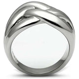 TK396 - High polished (no plating) Stainless Steel Ring with No Stone - Alamode - Flyclothing LLC