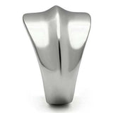 TK397 - High polished (no plating) Stainless Steel Ring with No Stone - Alamode - Flyclothing LLC