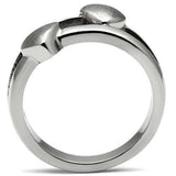 TK398 - High polished (no plating) Stainless Steel Ring with No Stone - Alamode - Flyclothing LLC