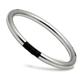 TK404 - High polished (no plating) Stainless Steel Bangle with No Stone - Alamode - Flyclothing LLC