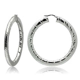 TK415 - High polished (no plating) Stainless Steel Earrings with No Stone - Alamode - Flyclothing LLC