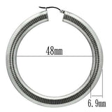 TK417 - High polished (no plating) Stainless Steel Earrings with No Stone - Alamode - Flyclothing LLC