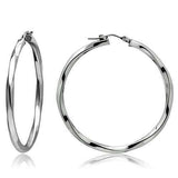 TK420 - High polished (no plating) Stainless Steel Earrings with No Stone - Alamode - Flyclothing LLC