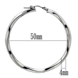 TK420 - High polished (no plating) Stainless Steel Earrings with No Stone - Alamode - Flyclothing LLC