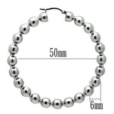 TK421 - High polished (no plating) Stainless Steel Earrings with No Stone - Alamode - Flyclothing LLC