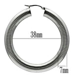 TK422 - High polished (no plating) Stainless Steel Earrings with No Stone - Alamode - Flyclothing LLC