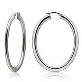 TK423 - High polished (no plating) Stainless Steel Earrings with No Stone - Alamode - Flyclothing LLC