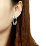 TK424 - High polished (no plating) Stainless Steel Earrings with No Stone - Alamode - Flyclothing LLC