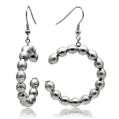TK429 - High polished (no plating) Stainless Steel Earrings with No Stone - Alamode - Flyclothing LLC
