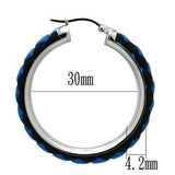 TK432 - High polished (no plating) Stainless Steel Earrings with No Stone - Alamode - Flyclothing LLC