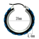 TK433 - High polished (no plating) Stainless Steel Earrings with No Stone - Alamode - Flyclothing LLC