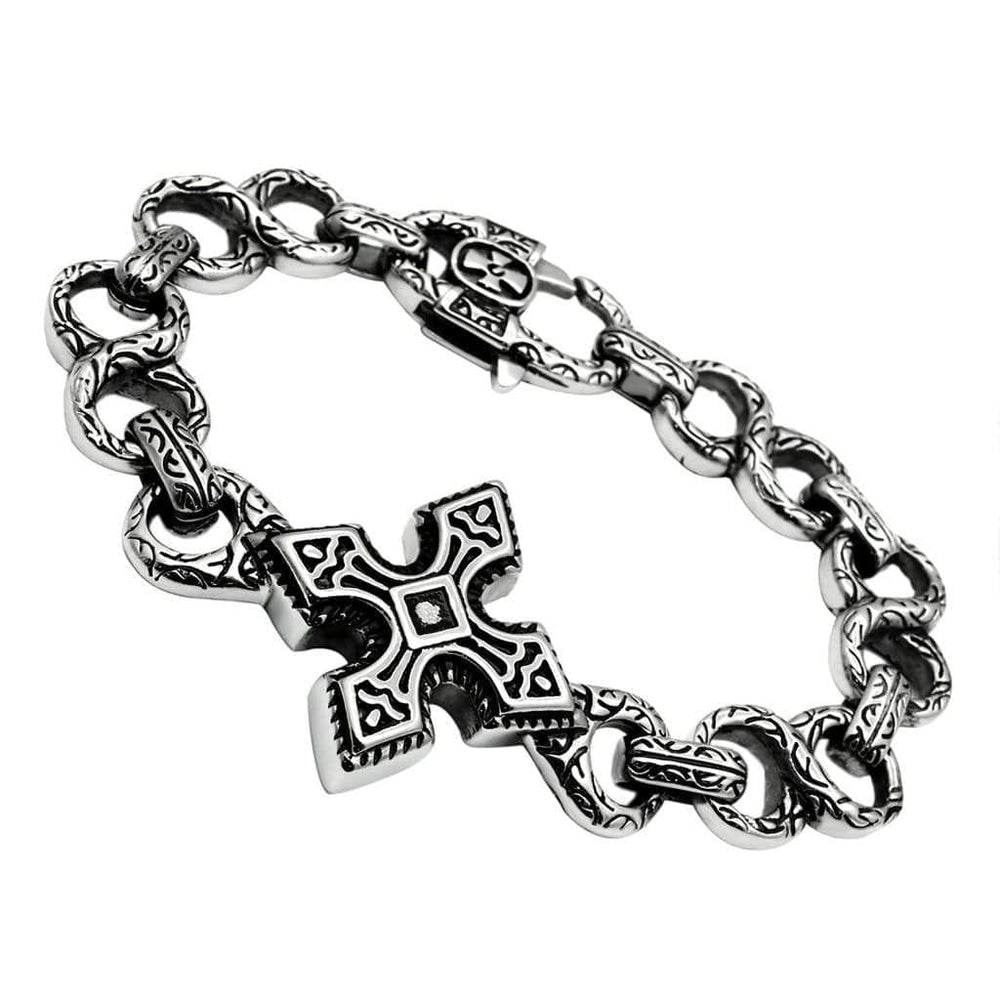 TK439 - High polished (no plating) Stainless Steel Bracelet with No Stone - Alamode - Flyclothing LLC