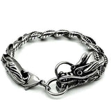 TK441 - High polished (no plating) Stainless Steel Bracelet with No Stone - Alamode - Flyclothing LLC