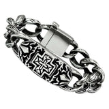 TK443 - High polished (no plating) Stainless Steel Bracelet with No Stone - Alamode - Flyclothing LLC