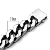 TK445 - High polished (no plating) Stainless Steel Bracelet with No Stone - Alamode - Flyclothing LLC