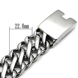TK447 - High polished (no plating) Stainless Steel Bracelet with No Stone - Alamode - Flyclothing LLC