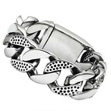 TK448 - High polished (no plating) Stainless Steel Bracelet with No Stone - Alamode - Flyclothing LLC