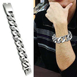TK448 - High polished (no plating) Stainless Steel Bracelet with No Stone - Alamode - Flyclothing LLC