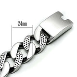 TK448 - High polished (no plating) Stainless Steel Bracelet with No Stone - Alamode - Flyclothing LLC