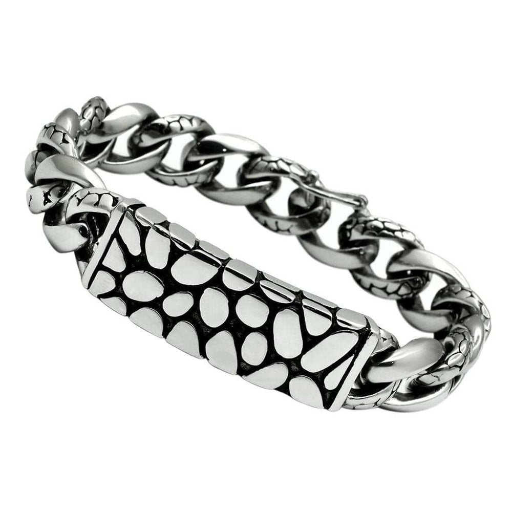 TK449 - High polished (no plating) Stainless Steel Bracelet with No Stone - Alamode - Flyclothing LLC