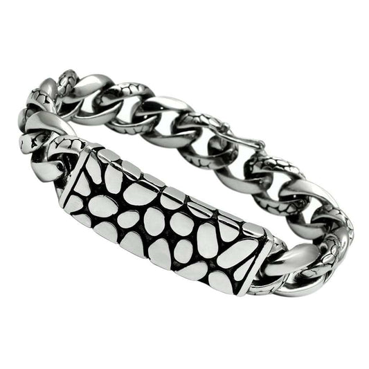 TK449 - High polished (no plating) Stainless Steel Bracelet with No Stone - Alamode - Flyclothing LLC