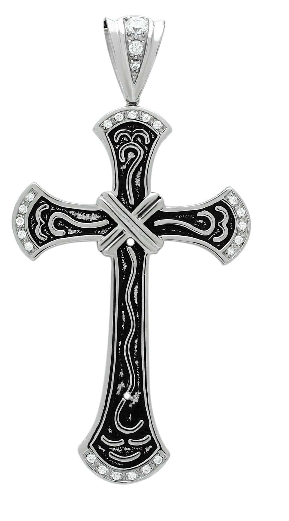 TK456 - High polished (no plating) Stainless Steel Chain Pendant with No Stone - Alamode - Flyclothing LLC