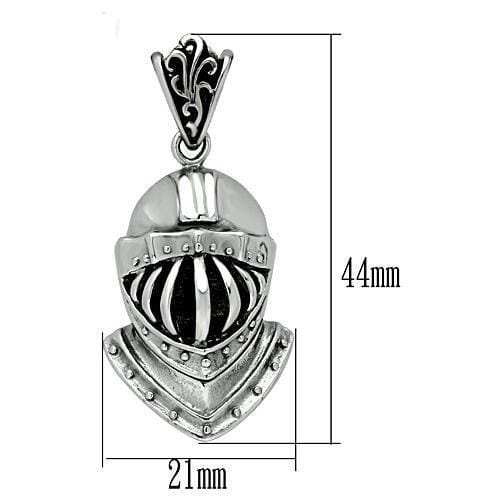 TK458 - High polished (no plating) Stainless Steel Chain Pendant with No Stone - Alamode - Flyclothing LLC