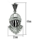 TK458 - High polished (no plating) Stainless Steel Chain Pendant with No Stone - Alamode - Flyclothing LLC