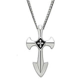 TK462 - High polished (no plating) Stainless Steel Chain Pendant with No Stone - Alamode - Flyclothing LLC