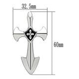 TK462 - High polished (no plating) Stainless Steel Chain Pendant with No Stone - Alamode - Flyclothing LLC