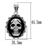 TK463 - High polished (no plating) Stainless Steel Chain Pendant with No Stone - Alamode - Flyclothing LLC