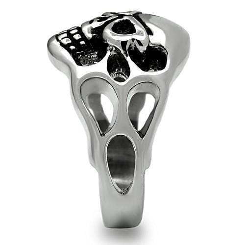 TK468 - High polished (no plating) Stainless Steel Ring with No Stone - Alamode - Flyclothing LLC