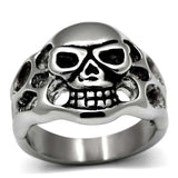 TK468 - High polished (no plating) Stainless Steel Ring with No Stone - Alamode - Flyclothing LLC
