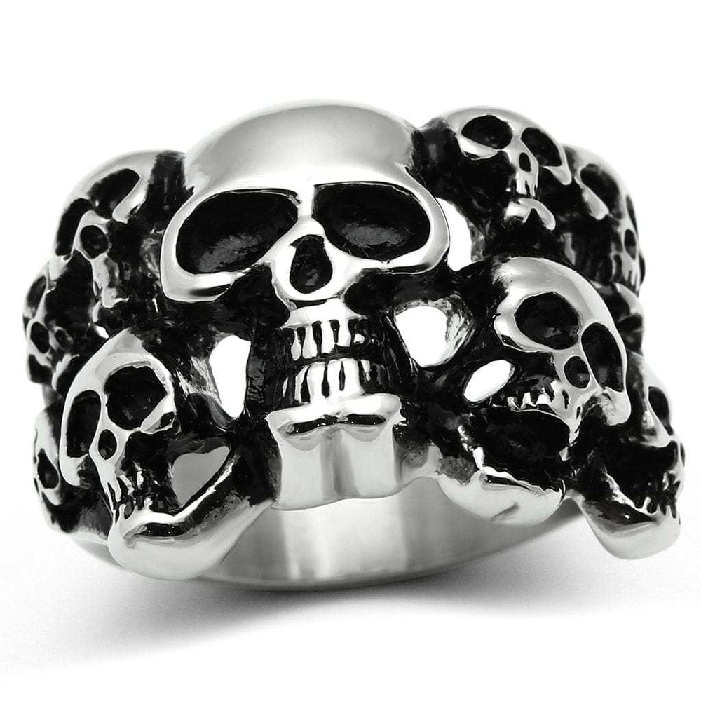 TK471 - High polished (no plating) Stainless Steel Ring with No Stone - Alamode - Flyclothing LLC