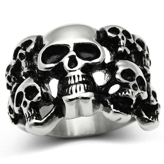 TK471 - High polished (no plating) Stainless Steel Ring with No Stone - Alamode - Flyclothing LLC