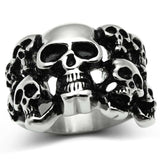 TK471 - High polished (no plating) Stainless Steel Ring with No Stone - Alamode - Flyclothing LLC