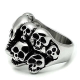 TK471 - High polished (no plating) Stainless Steel Ring with No Stone - Alamode - Flyclothing LLC